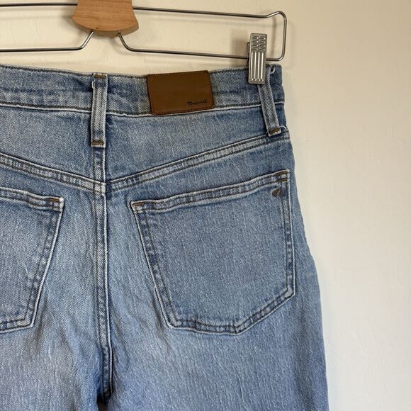 Madewell The Perfect Vintage Straight Jean High Rise Distressed Size 28 Cropped - Picture 9 of 12